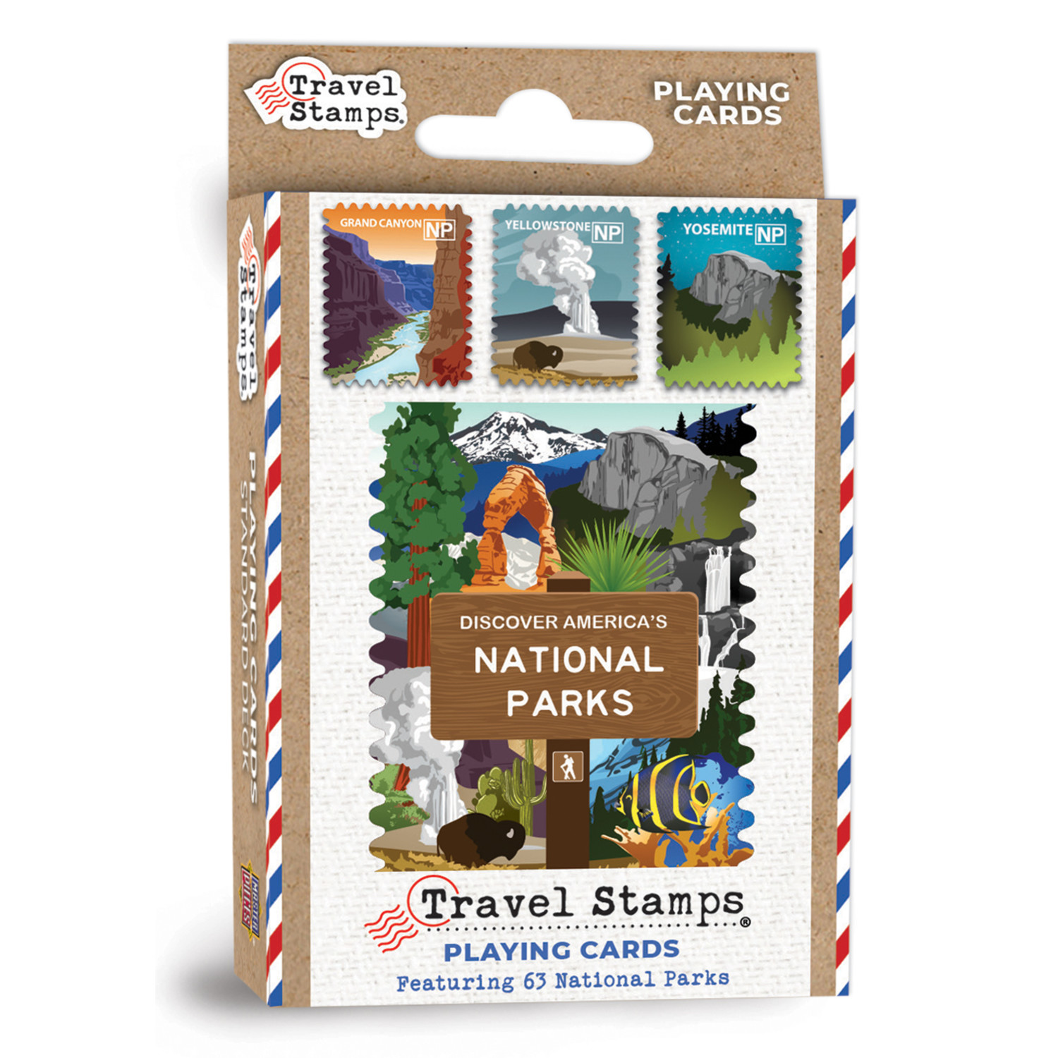 MasterPieces National Parks Travel Stamps Playing Cards photo 1