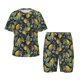 thumbnail image 1 of Fotbe Citrus Fruits Elegant Lemons Pijama Estampada de 2 Piezas para Niños – Ropa de Dormir de Manga Corta Cómoda para Niños y Niñas, Camiseta y Shorts de Algodón-Medium, 1 of 6