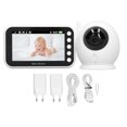 thumbnail image 2 of Monitor para bebés, Pantalla LCD de 4,3 Pulgadas, Rotacia de 360 ​​Grados, Monitor para cámara para Bebés, Vison Nocturna por Infrarrojos, conversación bidirecional, 8, 2 of 7