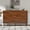 Brown, variant on Mid Century Modern Sideboard Cabinet, 59" Walnut Buffet Cabinet with Geometric Carved Doors, Storage Credenza with Metal Legs, Multi-Purpose Cabinet for Living Room Dining Room Entryway