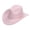 Pink, variant on Cowboy Hat for Kids, Wide Brim Suede Sun Hat - Toddler Western Rancher Hat for Party & Travel Size,4-10 Years