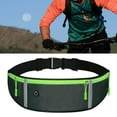 thumbnail image 3 of Riñoneras para correr,Cinturón para correr ajustable a prueba de sudor,Cinturón para correr resistente al agua con 3 bolsillos,Riñonera impermeable con tiras reflectantes para, 3 of 8