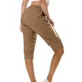 thumbnail image 6 of Ltctricy Capri Pants for Women Casual Summer Elastic High Waist Cropped Trouser Lightweight Soft Pants, 6 of 7