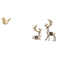 thumbnail image 1 of Figura De Reno Con Pájaros Dorados, Estatua De Animal, Adorno Moderno Para Decoración Del Hogar, Escultura De Pájaro, Ciervo Sentado, Estatuas Para Escritorio, Oficina, Repisa, Sala De, 1 of 8