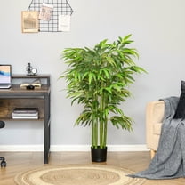 Resenkos 4.5FT Artificial Bamboo Tree - Decorative Faux Plant in Nursery Pot for Indoor/Outdoor Decor