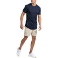 thumbnail image 2 of Ma Croix Men's Hipster Elongated Longline Casual Big and Tall T Shirts, 2 of 6