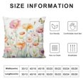 thumbnail image 5 of Nawypu  Throw Pillow Covers Wild Flowers - Botanical Spring Floral Butterfly Colorful Decorative Pillow Case for Sofa Couch Bedroom Living Room Car Home Decor Summer Pillowcase, 5 of 5