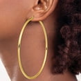 thumbnail image 3 of 14k Yellow Gold Polished 3x90.2mm Round Tube Hoop Earrings - 90mm, 3 of 6