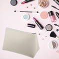 thumbnail image 5 of Unique Bargains 1 Pcs Portable Makeup Bag Toiletry Bag Cosmetic Organizer for Travel Storage Bag Leather Beige White, 5 of 7