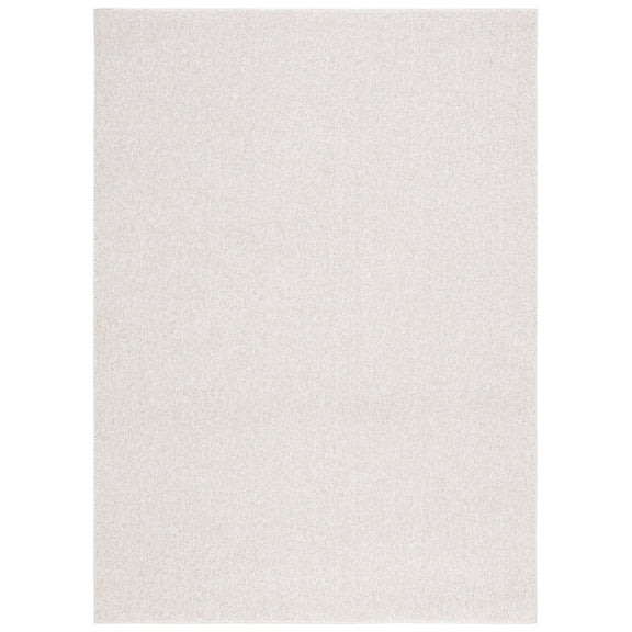 SAFAVIEH River Randa Solid Polyester Area Rug, Beige, 8' x 10'