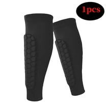 2026 New Skiing Shin Guards Pads Socks,Calf Compression Sleeve with Honeycomb Pads,Breathable Elastic Anti-Collision for Skiing & Snowboarding(Black)