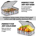 thumbnail image 5 of Iauyy Casserole Carrier for Hot Food Insulated Casserole Travel Carry Bag with Lid Food Warmer Bag for Party/Picnic,Match with Brown Stripes, 5 of 7