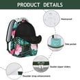 thumbnail image 4 of Back to School Backpack: Hawaii Tropical Wind Palm Leaves Design, Durable Lightweight Laptop Daypack, Large Capacity, Perfect Gift for High School, College Students for Campus Commute, 4 of 6