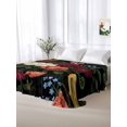 thumbnail image 6 of Twin XL Flat Sheet Only Pastoral Colorful Flower Leaf Soft Microfiber Cooling Bedding Sheets Country Blossom Floral Bird Flat Bed Sheet for Hotel,Home Decor, 6 of 9