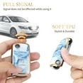 thumbnail image 4 of Key Fob Cover with Keychain for VW - Durable TPU, Full Protector,Blue Gold, 4 of 5