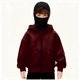 thumbnail image 1 of Chaqueta deportiva de invierno de color liso para niños, de manga larga, con capucha, informal, con cremallera y bolsillos, de poliéster, 1 of 5