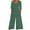 Army Green BBB, variant on Jumpsuits for Women Gradient Print Short Sleeve V Neck Back Zipper Wide Leg Jumpsuit with Pocket Summer Casual Vacation Clothes for Women