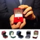 thumbnail image 2 of Inteprter Caja Anillo Cuadrado Fileteado Cajas Románticas Almacenamiento de Joyas Casa Propuesta Caso Matrimonio Boda Compromiso Recuerdo Almacenamiento y organización del hogar Rojo oscuro, 2 of 6
