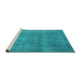 thumbnail image 2 of Ahgly Company Machine Washable Indoor Rectangle Persian Turquoise Blue Bohemian Area Rugs, 5' x 7', 2 of 4