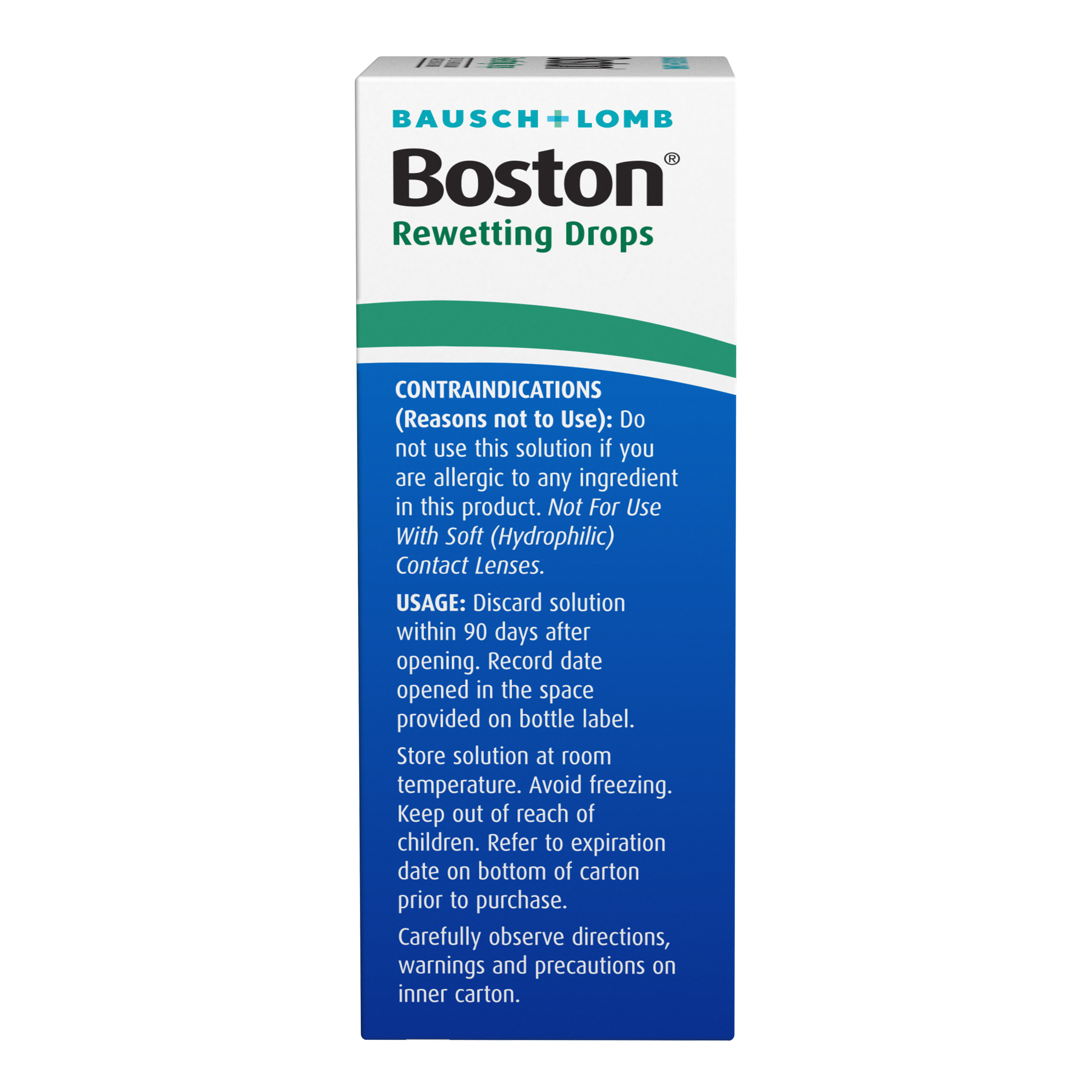 Boston® Rewetting Drops for Rigid Gas Permeable Contact Lenses - from Bausch + Lomb, 0.34 fl oz (10 mL) - image 4 of 8