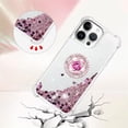 thumbnail image 5 of Liquid Quicksand Case for iPhone 16 Pro 6.3" with Diamond Kickstand, Soft TPU Luxury Fun Glitter Sparkle Flowing Clear Bling Cover Case for Apple iPhone 16 Pro. -Pink, 5 of 14