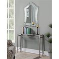 thumbnail image 4 of Pemberly Row Transitional Console Table in Silver Metal Frame, 4 of 5