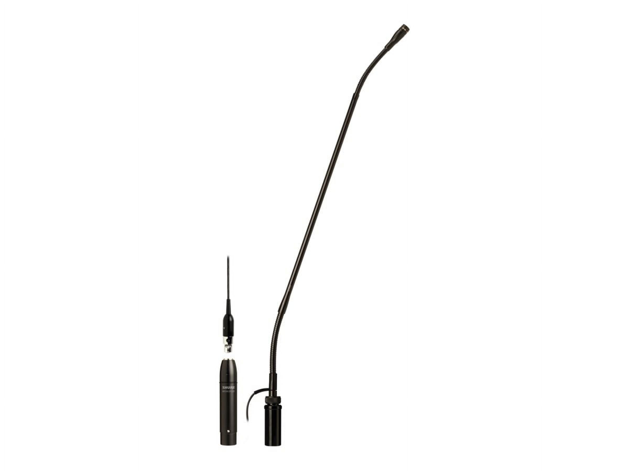 Shure Microflex MX418 Wired Electret Condenser Microphone - 10 ft - 50 Hz to 17 kHz -34 dB - Desktop - XLR