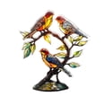 thumbnail image 2 of Bird Branch Figurine, Stained Glass Acrylic Decor, Colorful 3 Bird Art, Tabletop Ornament for Home Office Shelf, 2 of 6