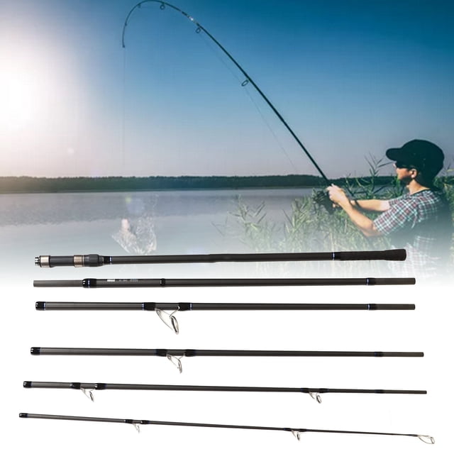 Canne à Pêche à la Carpe, Bateau de Pêche en Rivière de Mer Multisection Portable pour l'Eau Douce Salée