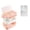 PK1, variant on Classic Version Divided Stackable Lunch Box, Reusable Leakproof Food Storage Meal Container, Pink