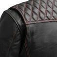 thumbnail image 5 of First Mfg Co - Cinder - Men's Motorcycle Biker Riding Black Red Leather Jacket - 4X Large, 5 of 5