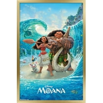 Disney Moana - Ocean Floor Wall Poster, 14.725" x 22.375", Framed