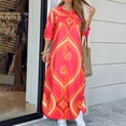 thumbnail image 1 of FcBaudy Robe à Manches Longues Col Rabattu, Robes de Printemps pour Femmes, Robes Décontractées pour Femmes, Chemise à Manches Longues à Boutons Imprimés, Robe Longue Fendue pour Femmes, 1 of 6