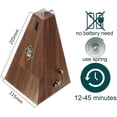 thumbnail image 2 of Spider Antique Mechanical Metronome, Imitation Peach Wood Pattern Appearance Music Timer for Piano Guitar Violin Musical Instrument, 2 of 5