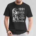 thumbnail image 2 of 1991 God Is My Father T-Shirt Vintage Religious Faith Inspirational Christian Graphic Tee Unisex Cotton Casual Shirt Spiritual Gift for Men Women, 2 of 3