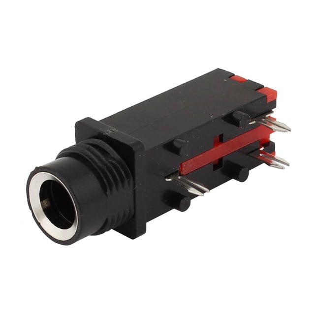 Unique Bargains 6.5mm Headphone Stereo Jack Socket PCB Mount Connector Adapter