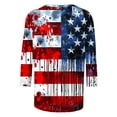 thumbnail image 5 of Mifsaly Independence Day T Shirt Women 3/4 Sleeve Crewneck Patriotic Shirts 4Th Of July Graphic Cotton Tee 2026 L, 5 of 5