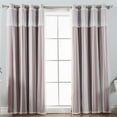thumbnail image 4 of Best Home Fashion, Inc. Mix & Match Tulle Sheer Blackout Curtain Panel (Set of 2), 4 of 7
