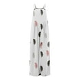 thumbnail image 3 of zuwimk Jumpsuits For Women Dressy,Women's Summer Casual Jumpsuits Wrap V Neck Sleeveless One Piece Pants Romper with Pockets White,XL, 3 of 5
