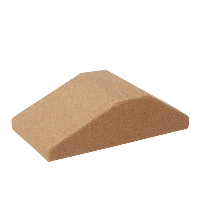 facefd Cork Squat Wedge Yoga Block Yoga Prop Accessory for Pilates Stretching 2 Piieces with bag
