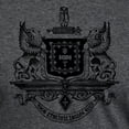 thumbnail image 3 of CafePress - Psi Upsilon Black And White Crest T Shirt - Mens Tri-blend T-Shirt, 3 of 4