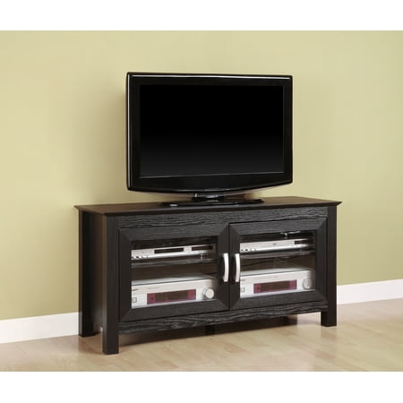 Walker Edison - Double Door TV Stand for Most Flat-Panel TV's up to 48" - Black