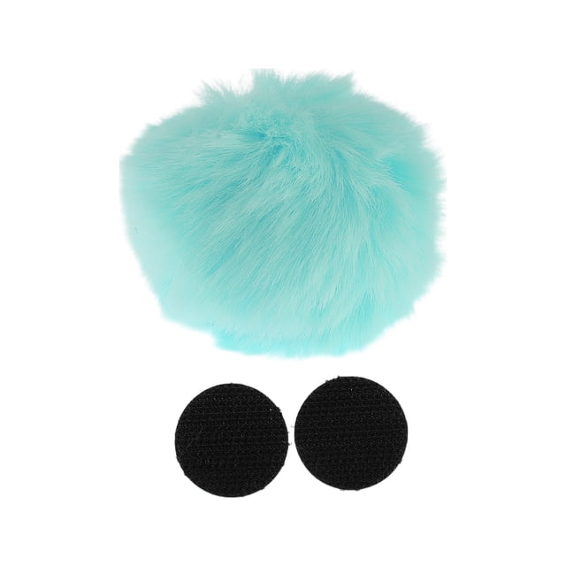 Accesorios para Casco de Motocicleta Decoración Cola Redonda para Cascos de Motocicleta Bicicleta Esquí Verde Menta Pegatinas 1 Juego