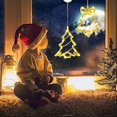 thumbnail image 2 of Christmas Lights Indoor, 10 LED Curtain Lights Warm White Battery Operated with Suction Cups, Timer, Window Fairy Lights for Christmas Decoration, Par, 2 of 4