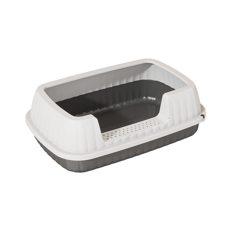 HongMinWen Generic Open Top Cat Litter Box, Pet Litter Tray, Cat Sandbox  Pet Supplies High Sides Cat Toilet Kitten Potty Toilet for Bunny -  Walmart.com