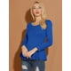 thumbnail image 2 of CamiBásiDe ManLarCon Cuello Redondo Y Peplum Informal PaMujer Color azul S, 2 of 6