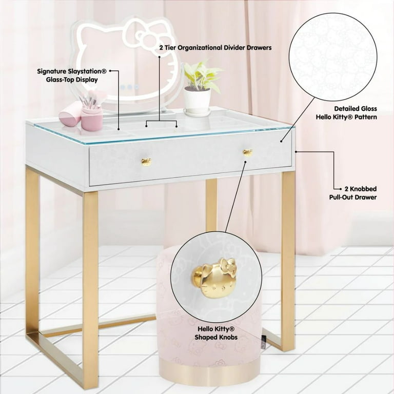 Hello kitty makeup deals table