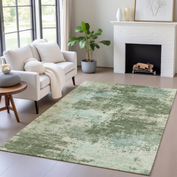 Addison Rugs Chantille Indoor/Outdoor Transitional Abstract Aloe Machine Washable Rectangle Rug, 10' x 14'