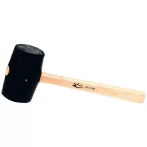 K Tool 71751 Rubber Mallet, 24 Oz, With Wooden Handle