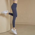 thumbnail image 4 of Mallas de Yoga para mujer, pantalones deportivos transpirables para correr, ciclismo, cintura alta, ropa de gimnasio para entrenamiento de verano, 4 of 5